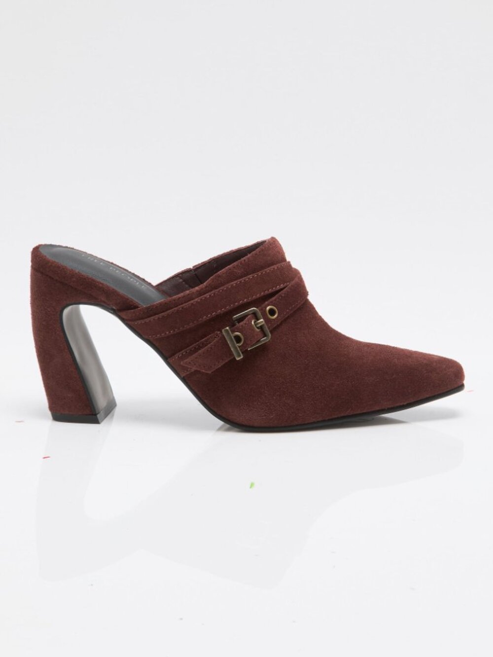 FREE PEOPLE Date Night Heeled Mules / Port Royale Suede - Picture 6 of 10